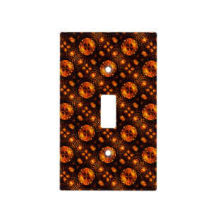 Gold Modern Boho Elegant Abstract Art Pattern #507 Light Switch Cover