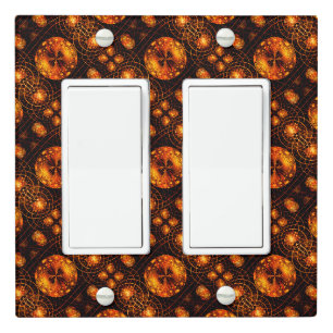 Gold Modern Boho Elegant Abstract Art Pattern #507 Light Switch Cover