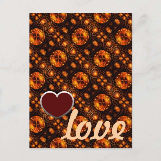 Gold Modern Boho Elegant Abstract Art Pattern #507 Postcard (Front)