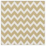 Gold Modern Chevron Fabric
