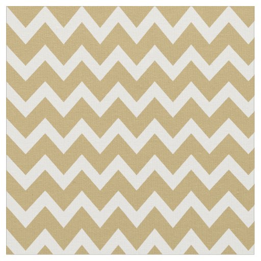 Gold Modern Chevron Fabric