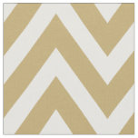 Gold Modern Chevron Large Scale Fabric