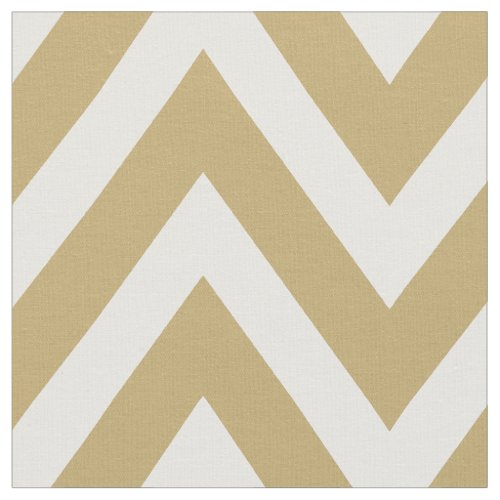 Gold Modern Chevron Large Scale Fabric