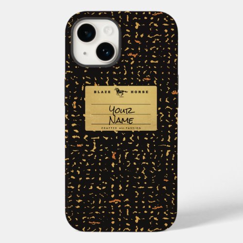 Gold Modern Composition Notebook Case_Mate iPhone 14 Case