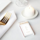 Gold modern couple monograms minimalist wedding matchboxes | Zazzle