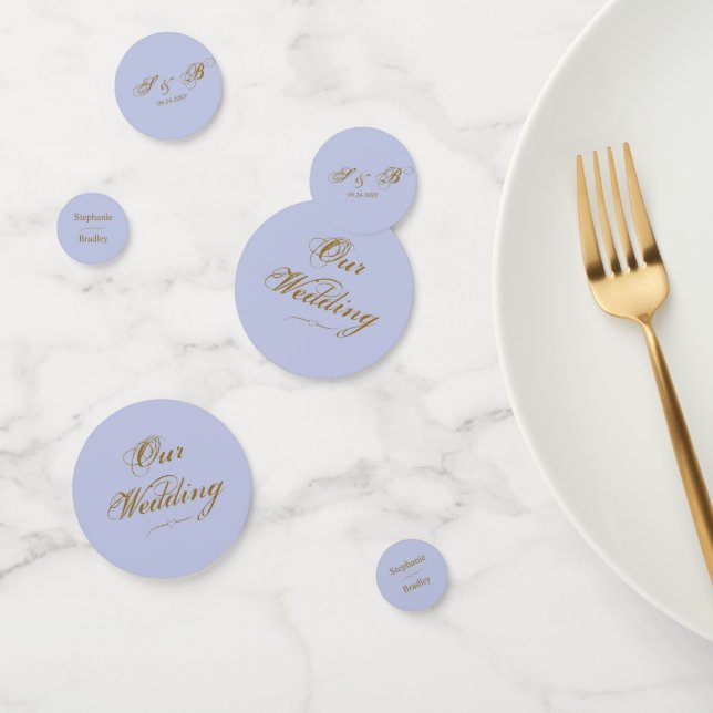 Gold Modern Elegant Wedding Table Confetti (Group)