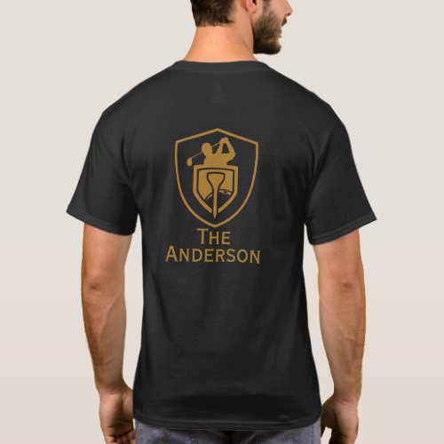 Gold Modern Golf T_Shirt