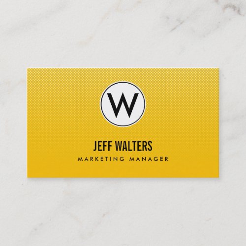 Gold Modern Halftone Business Cards