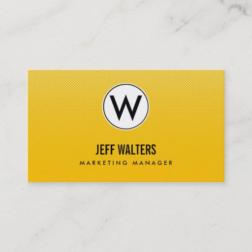 Customizable Gold Modern Halftone Business Cards