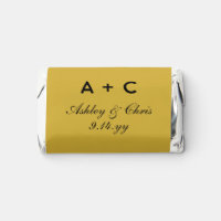 Gold Modern Personalized Wedding Reception Candy
