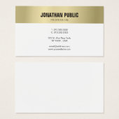 Gold Modern Smart Professional Plain Graceful (Front & Back)