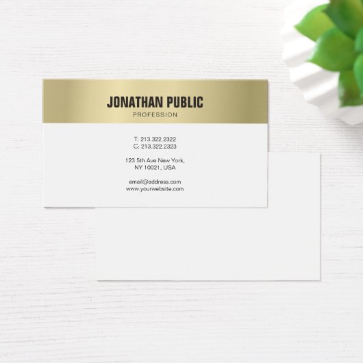 Gold Modern Smart Professional Plain Graceful (Desk)