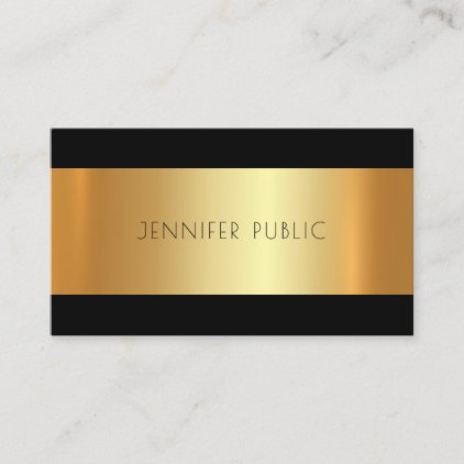 Gold Modern Trending Fashionable Glamorous Business Card