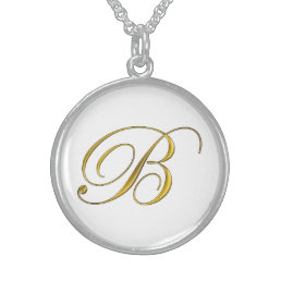 Gold Monogram B Necklace