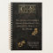 Gold Monogram Brown Leather Business Planner