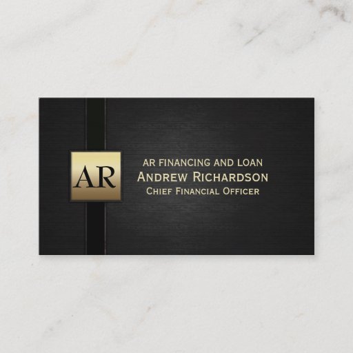 Customizable Gold Monogram Business Card Templates