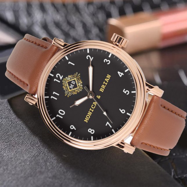 Gold Monogram couple Watch (Creator Uploaded)