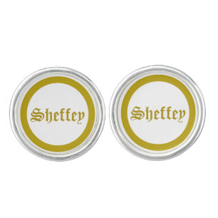 Gold Monogram Cufflinks