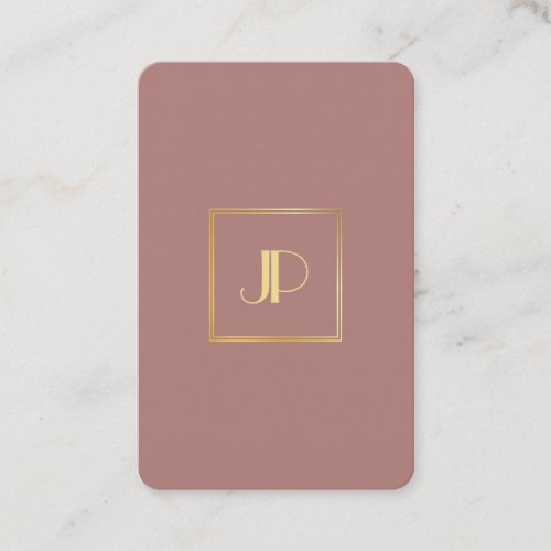 Gold Monogram Elegant Professional Modern Template Business Card