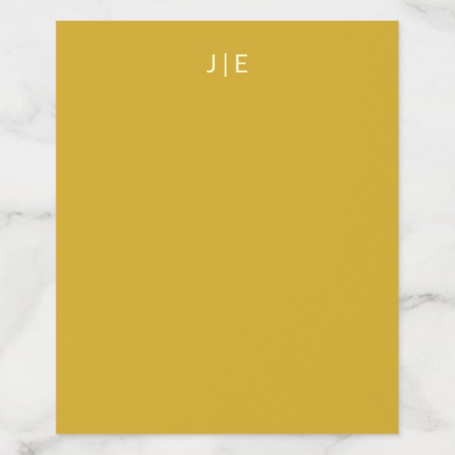 Gold Monogram Envelope Liner (Design)