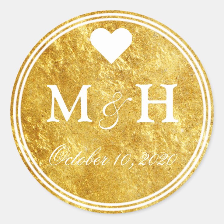Gold Monogram Envelope Seal Zazzle