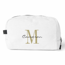 Gold Monogram Initial and Name Personalized