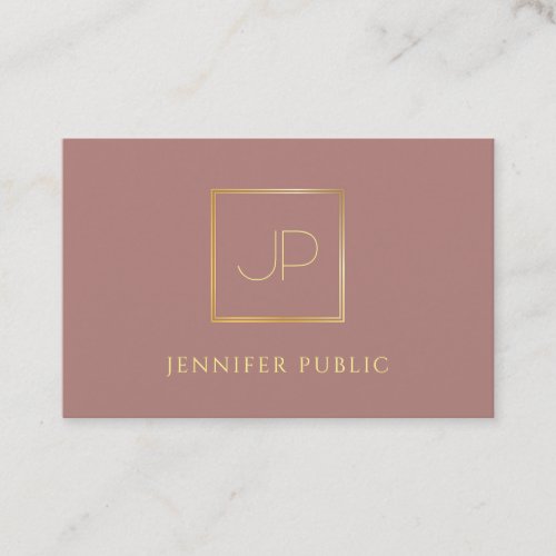 Gold Monogram Modern Template Professional Luxury Business Card