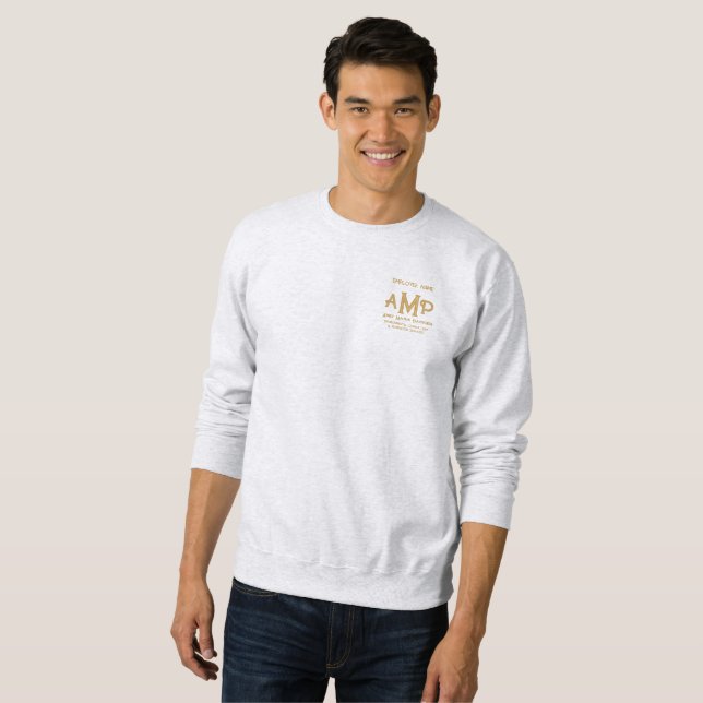 Gold Monogram Personalized Business Sweatshirt (Front Full)