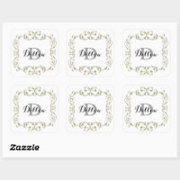 K Monogram Faux Gold Envelope Seal Stickers