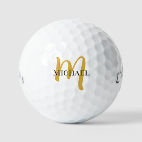 Gold Monogram Template Callaway Supersoft 12 Pack Golf Balls