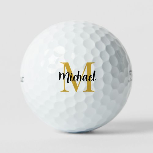 Gold Monogram Titleist Pro V1 12 Pack Best Golf Balls
