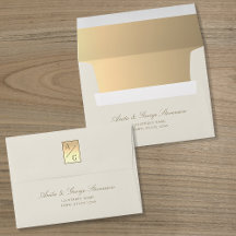 Gold Monogram Wedding