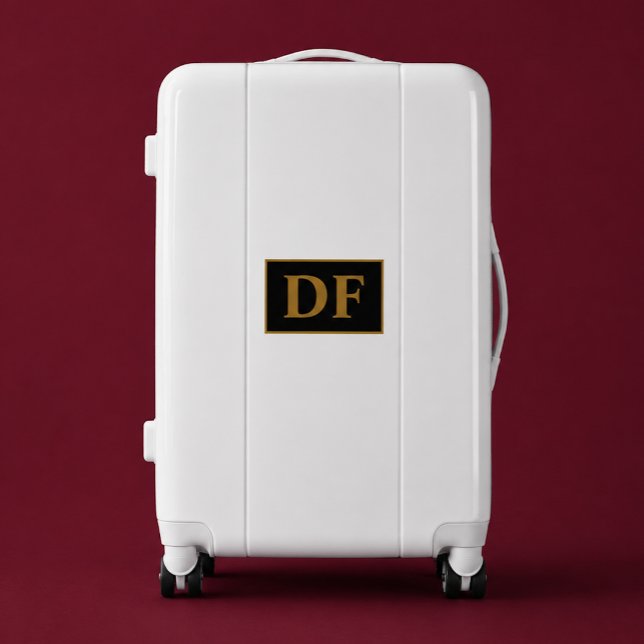 Gold Monogrammed Luggage (Creator Uploaded)