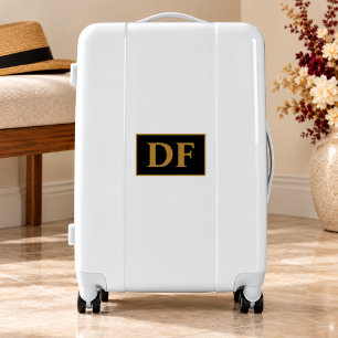 Gold Monogrammed Luggage
