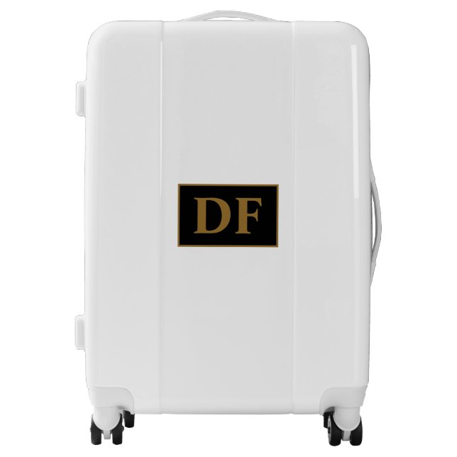 Gold Monogrammed Luggage (Front)