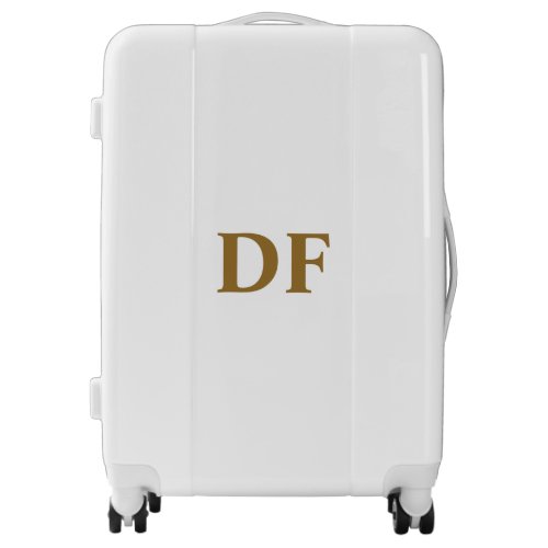 Gold Monogrammed Luggage