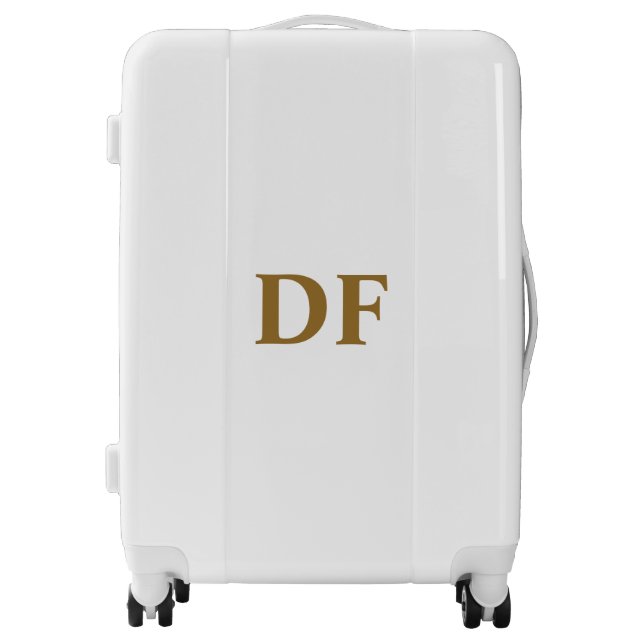 Gold Monogrammed Luggage (Front)