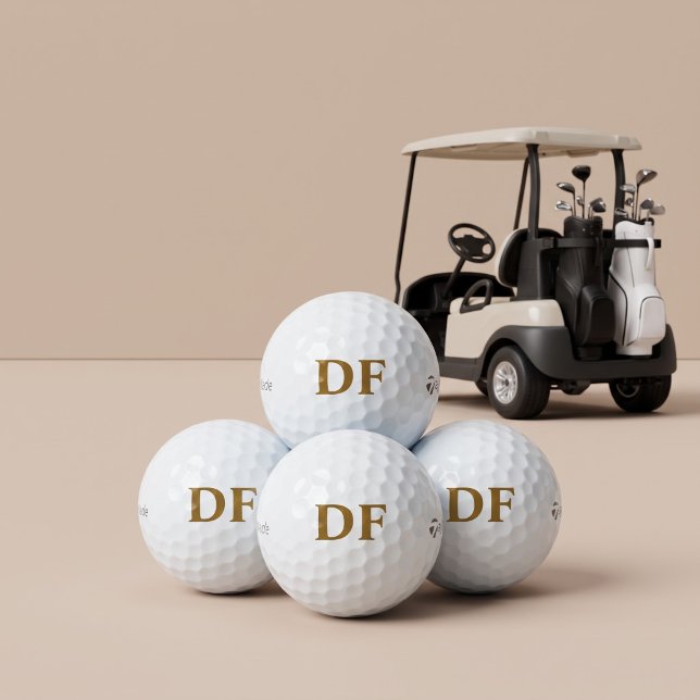Gold Monogrammed Titleist Golf Balls (Creator Uploaded)