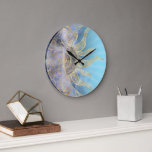 Gold Moon Sun Mandala Celestial Design Large Clock