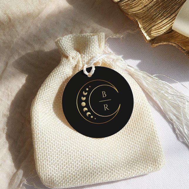 Gold Moon Wedding Favor Tags (Creator Uploaded)