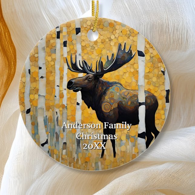 Gold Moose  Ceramic Ornament (Creator Uploaded)