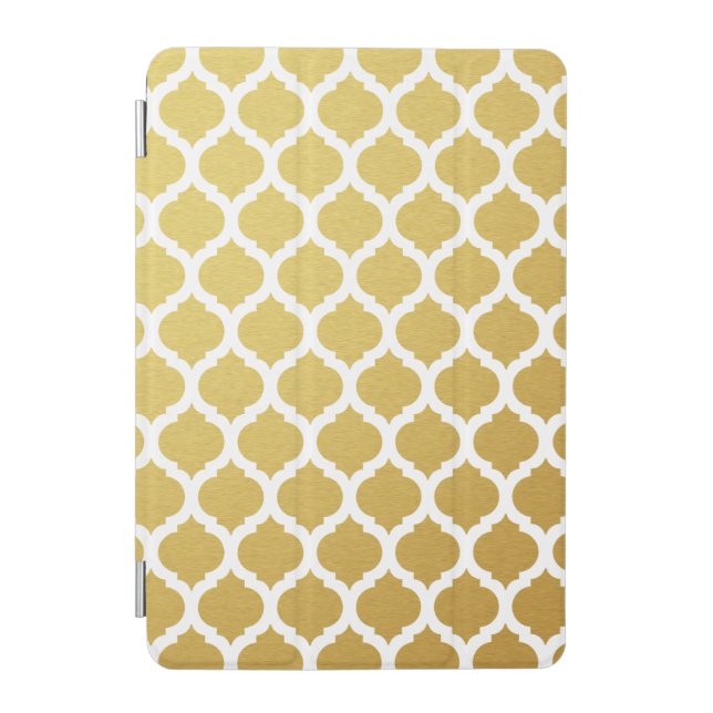 Gold Moroccan Pattern iPad Mini Case (Front)