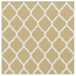Gold Moroccan Quatrefoil Fabric