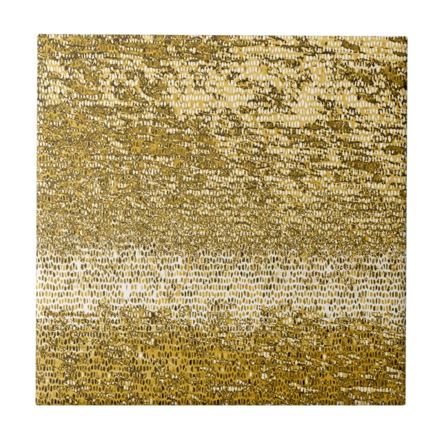 Gold mosaic pattern ceramic tile (Front)