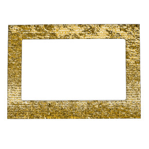 Gold mosaic pattern magnetic frame