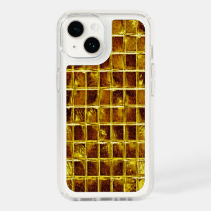 Gold Mosaic Tiles Elegant Modern Luxury Speck iPhone 14 Case