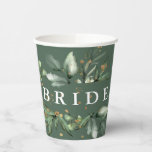 Gold Moss Eucalyptus Modern Abstract Bridal Shower Paper Cups<br><div class="desc">Gold Moss Eucalyptus Modern Abstract Bridal Shower Paper Cups</div>