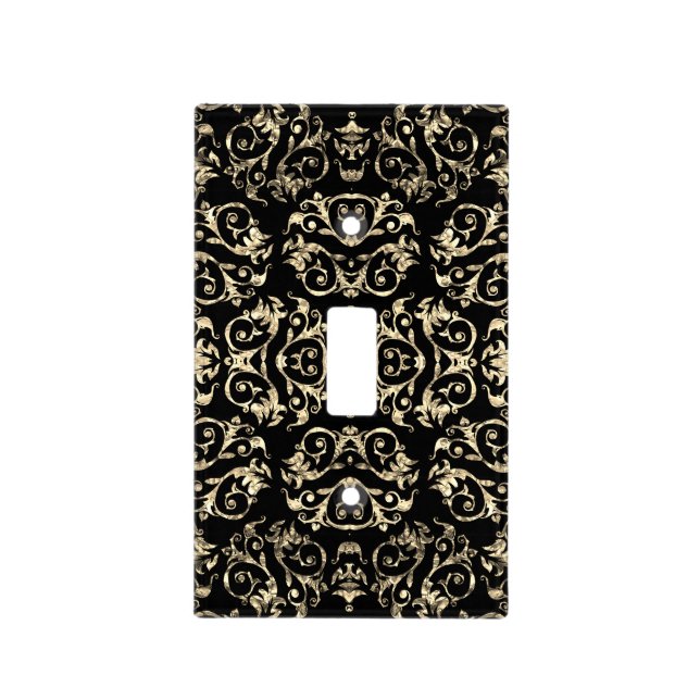 Gold Mother Of Pearl Pattern   Light Switch Cover (Front)