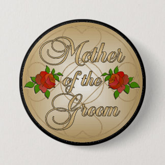 Gold Mother of the Groom Button