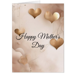 Gold Mother's Day Card